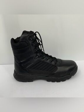 Bates military tactical boots combat black side zipper work E03180 men new 12